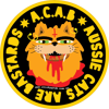 ACAB - Aussie Cats Are Bastards - 10cm Bumper Sticker