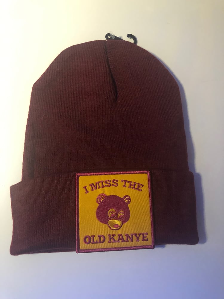 Image of "I Miss The Old Kanye" Limited Edition Beanie Cap. (Burgundy)