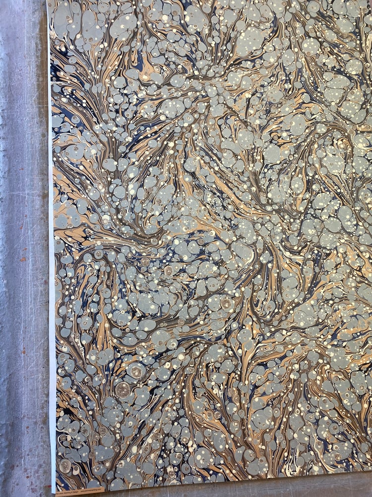 Image of PRINTED Marbled Paper - 'Antique Spot'
