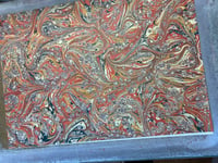 Image 5 of PRINTED Marbled Paper - 'Desert Jasper'