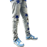 Image 3 of Snap Buttons x Blue Stars Jean