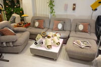 Image 5 of 3 Chauffeuses (canapé) ex RDA marron