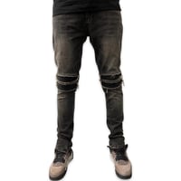 Image 1 of Biker Black Jean