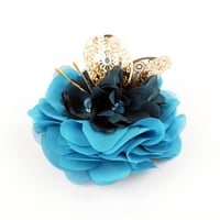 Image 1 of BARRETTE AÏKO       BLEU-CANARD