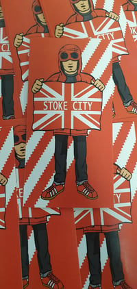 Image 2 of Pack of 25 10x5cm Stoke City Football/Ultras Stickers.