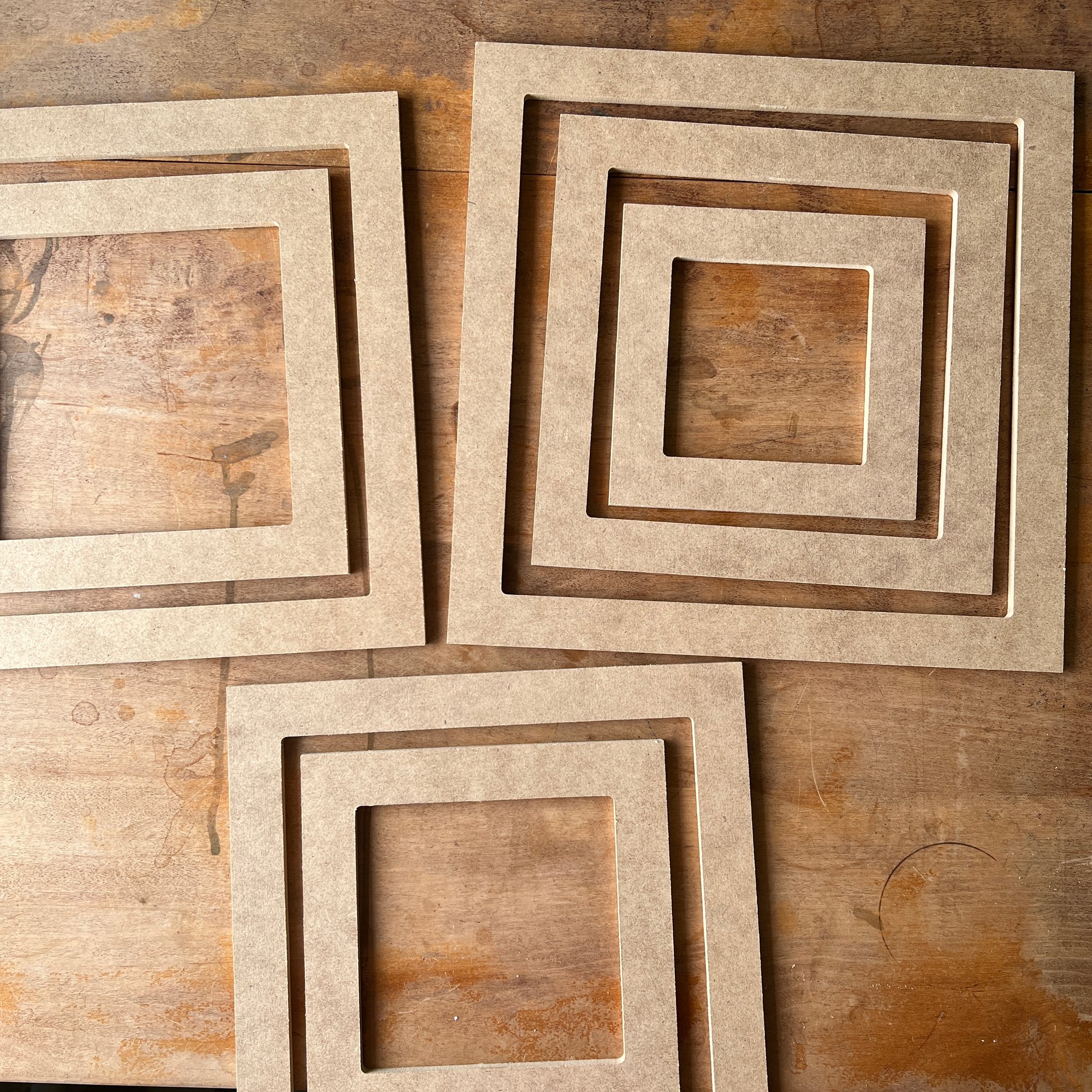 Square Layout Frames (Set of 7 OR 2) | Erin Glassworks