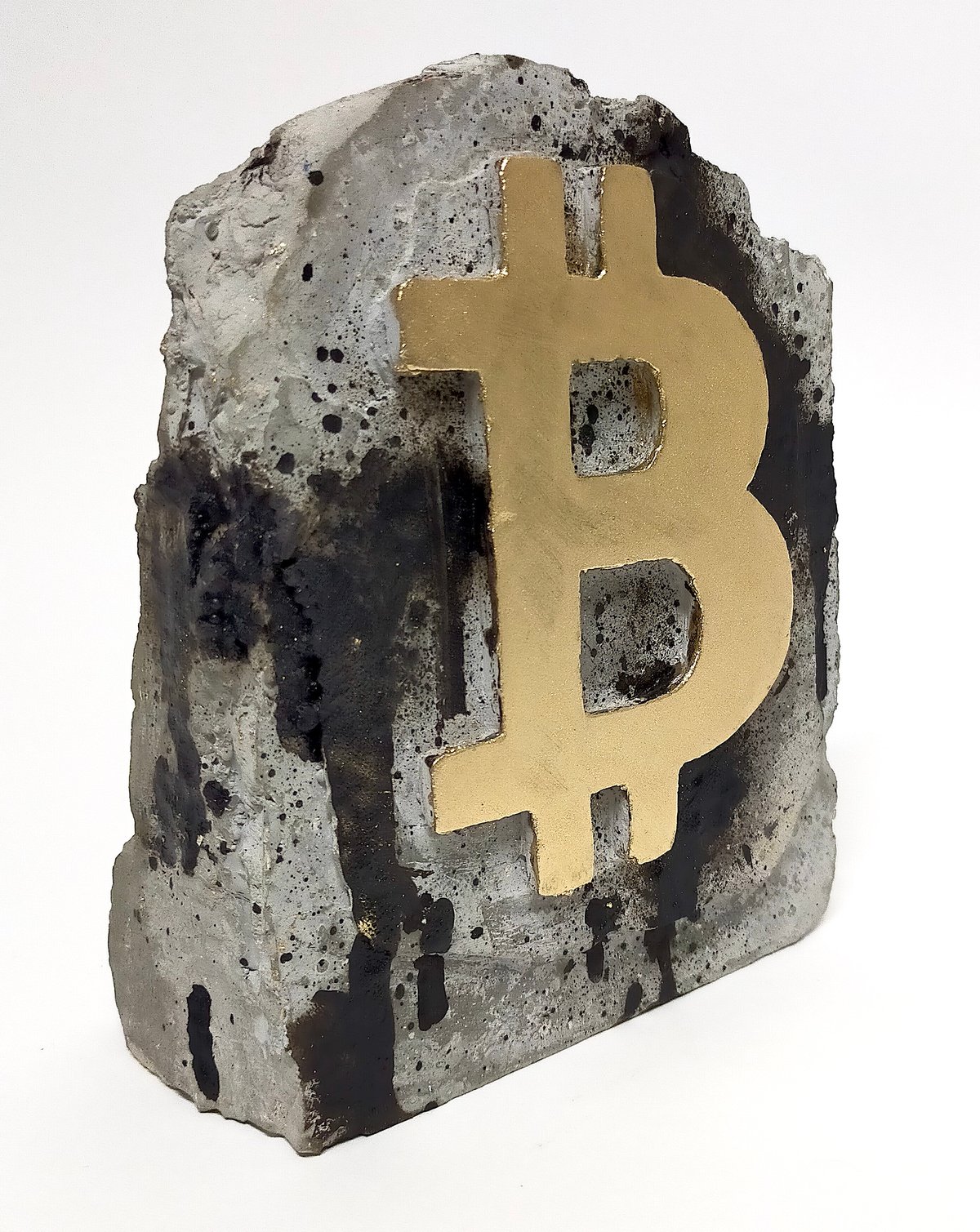 Image of BITCOIN TROPHY (3) ORIGINAL SIGNED BY ARTIST
