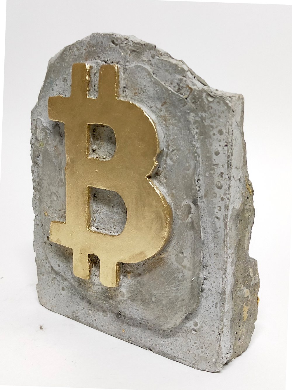 BITCOIN TROPHY (2) ORIGINAL & SIGNED BY ARTIST.