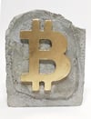 BITCOIN TROPHY (2) ORIGINAL & SIGNED BY ARTIST.