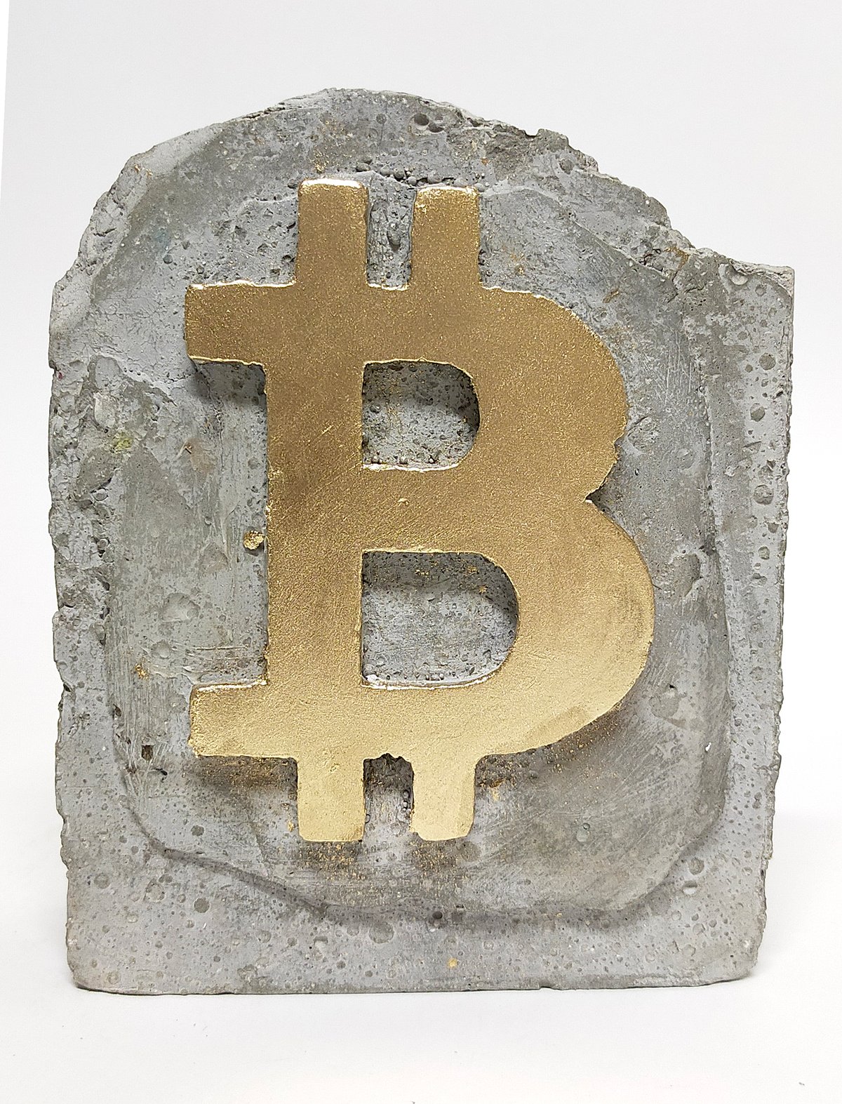 Image of BITCOIN TROPHY (2) ORIGINAL & SIGNED BY ARTIST.
