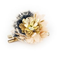 Image 2 of BARRETTE YOKO  CHAMPAGNE 