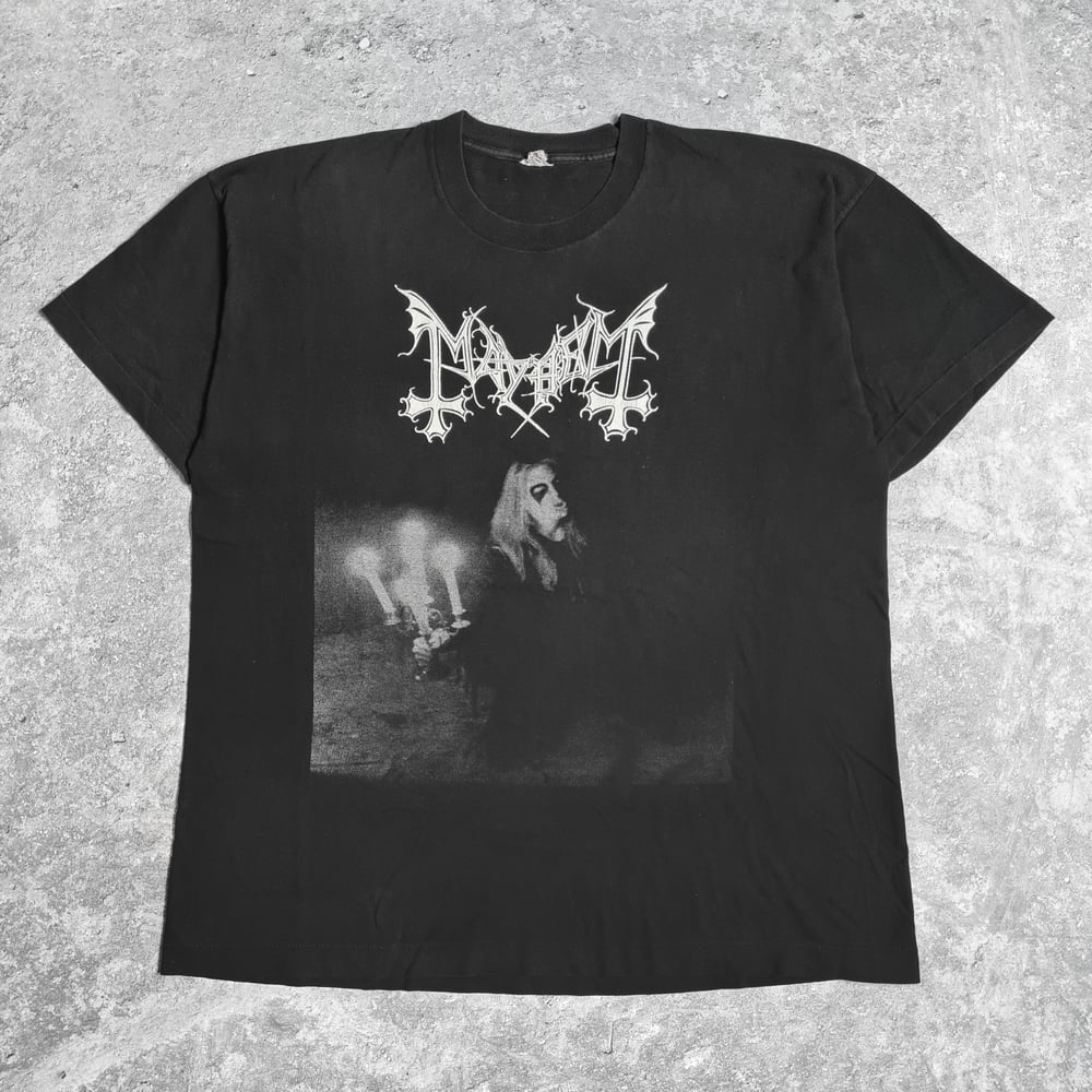 MAYHEM 1997 Died by His Own Hands Vintage T-shirt / RARE / Single