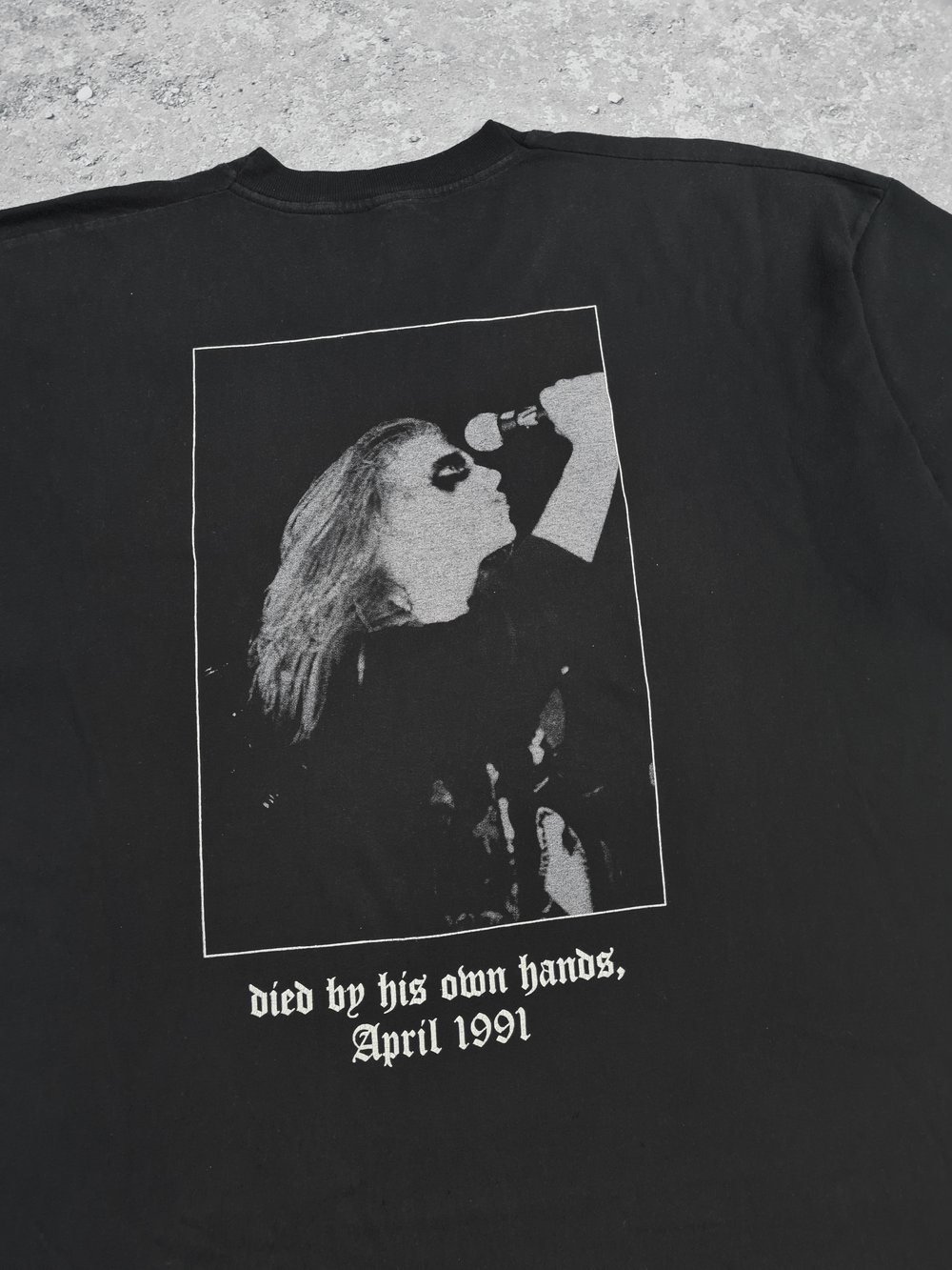 MAYHEM 1997 Died by His Own Hands Vintage T-shirt / RARE / Single