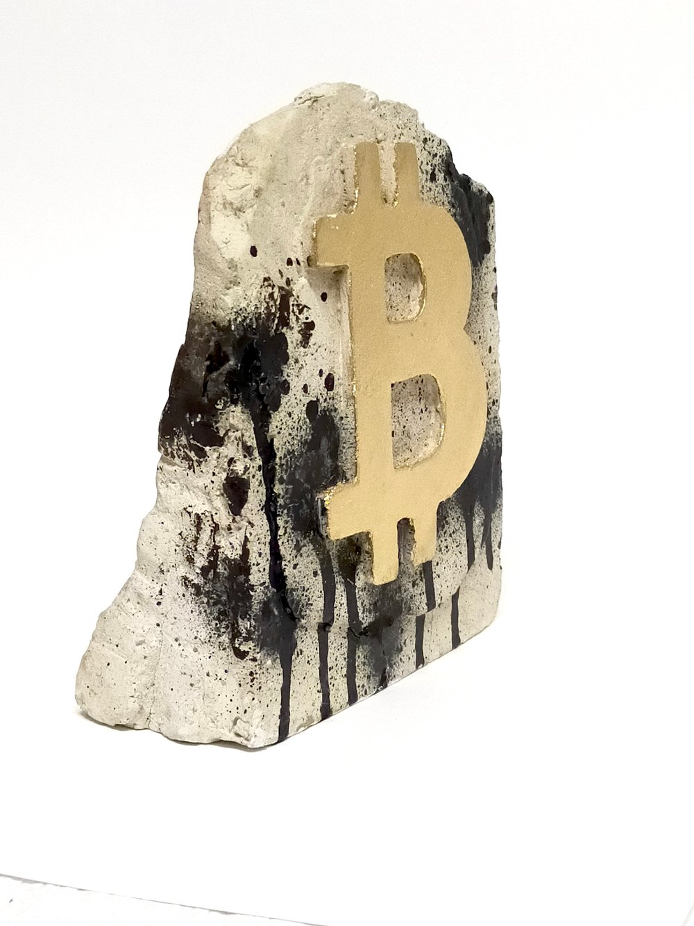 BITCOIN TROPHY (4) ORIGINAL & SIGNED BY ARTIST.