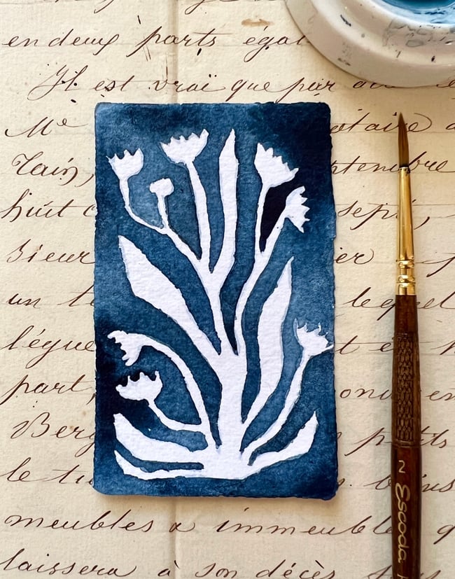 indigo ink botanical no. 3