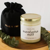 Image 1 of Eucalyptus Mint Natural Soy Wax Minimalist Candle 9 oz