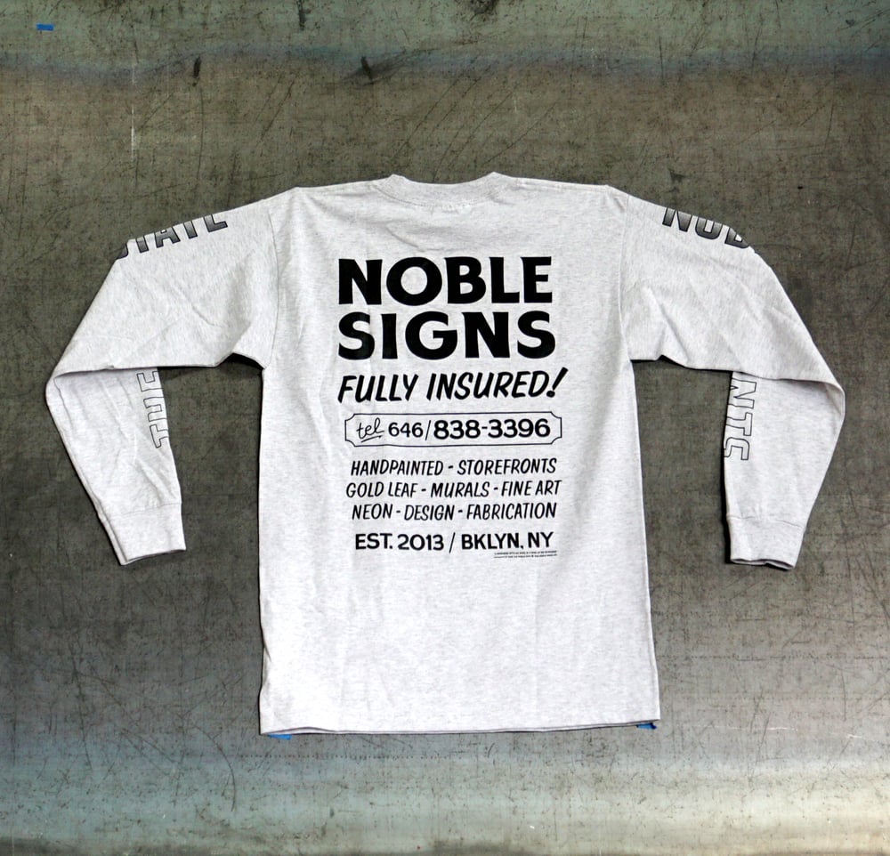 Noble Signs Official “Shop” Long Sleeve (Gray)