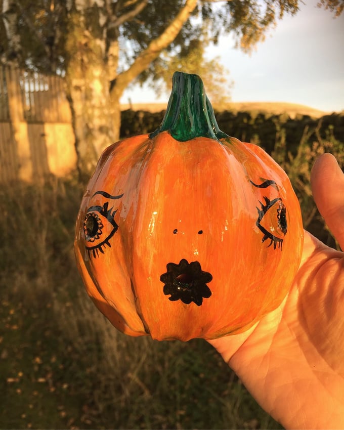 Image of Pumpkin prosperity talisman mask