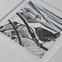 Image 2 of A moment to catch a breath original linocut
