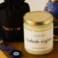 Image 1 of Turkish Nights Natural Soy Wax Minimalist Candle 9 oz