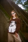 Faces Knit Sweater (Brown)