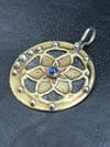 Tanzanite Necklace, Seed of Life Necklace, Sacred Geometry Necklace, Artisan Necklace, One of a Kind