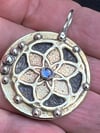 Tanzanite Necklace, Seed of Life Necklace, Sacred Geometry Necklace, Artisan Necklace, One of a Kind