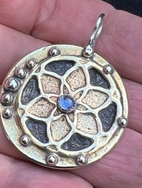 Image 1 of Tanzanite Necklace, Seed of Life Necklace, Sacred Geometry Necklace, Artisan Necklace, One of a Kind