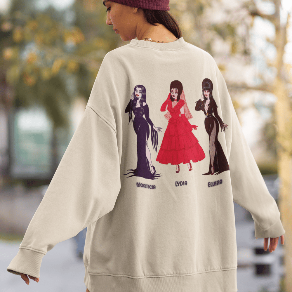 Image of SPOOKY QUEENS CREWNECK SWEATSHIRT