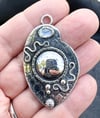 Tanzanite Pendant, Sterling Necklace, Passages Necklace, Portals, Artisan Necklace, One of a Kind 