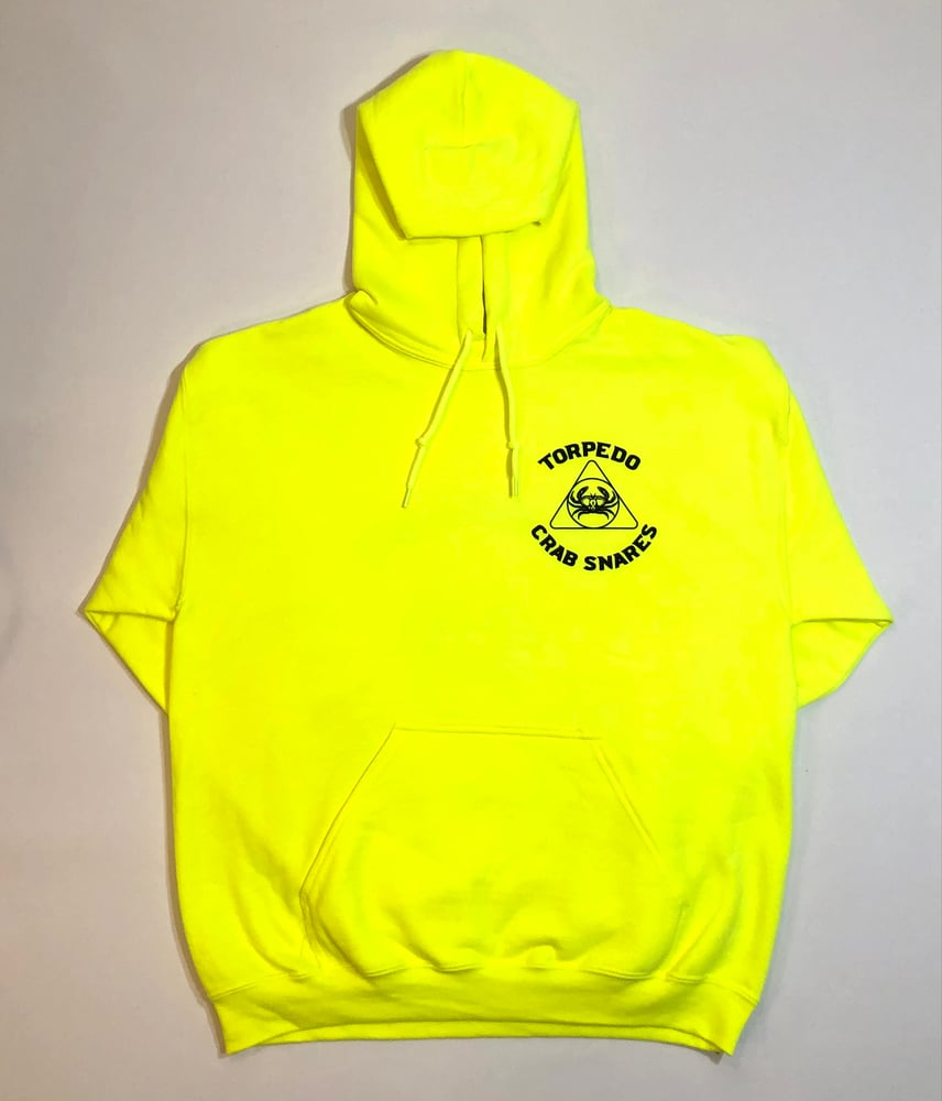 Image of Yellow/Orange Torpedo Crab Snares hoodies