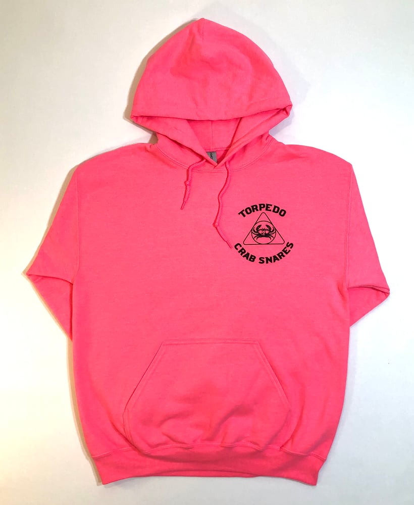 Image of Pink Color Torpedo Crab Snares hoodies