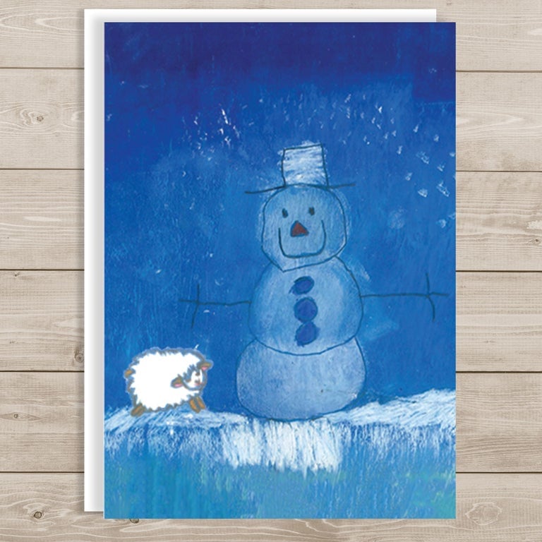 Image of SINGLE - Ewe Snowman Merry Christmas