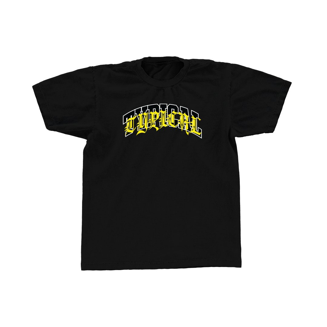 Old English Tee (Black) | Typical