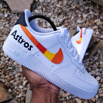Houston Astros Dark orange Fan Custom Unofficial Running Shoes Sneaker –  Shoo Store