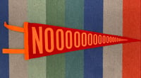 NOOOOOOOO Vintage-Style Pennant