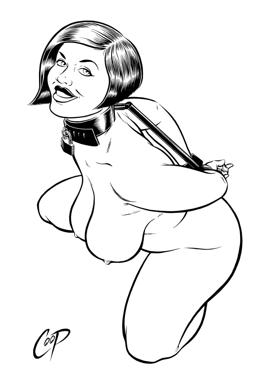 Image of THICC BONDAGE BABE Original Art