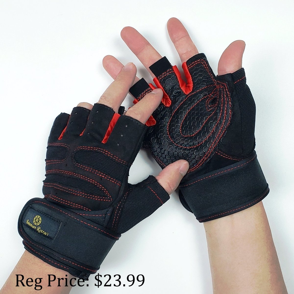 Workout Gloves - Weight Lifting Rouge