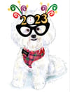 " 'Bing' on a New Year!" New Year's cards (5-pack)