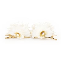 Image 1 of BARRETTE MIMI  BLANC  ANTIQUE