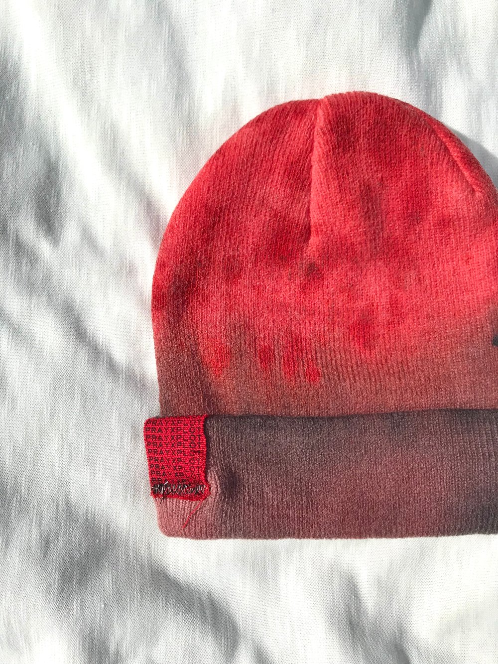 it’s just different hand dyed beanie 