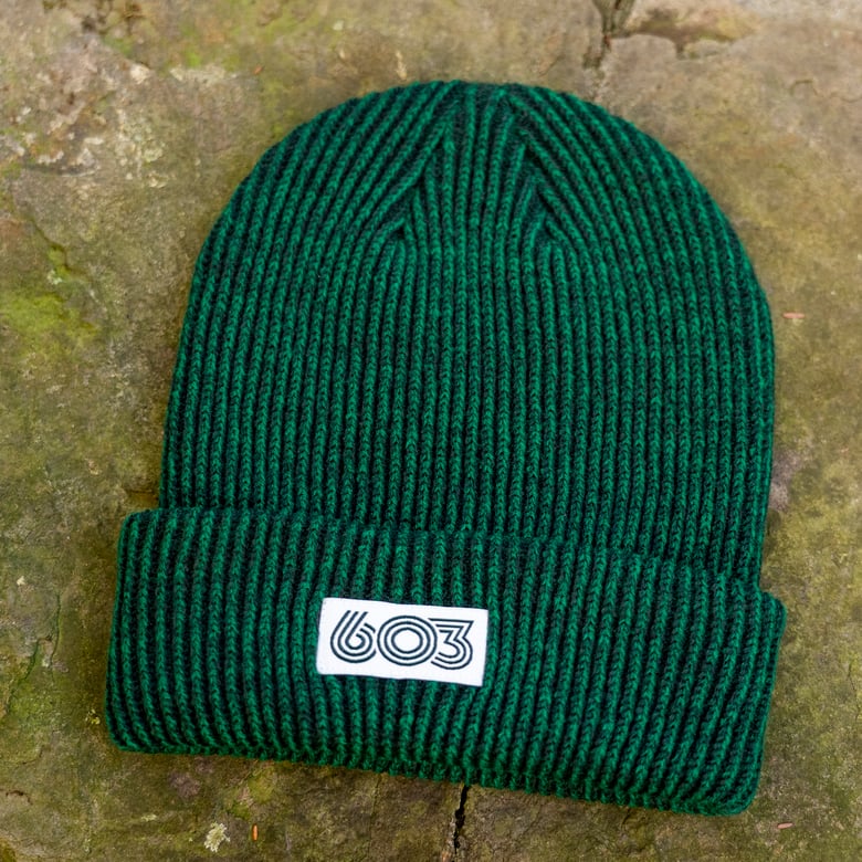 Image of Green 603 retro winter beanie 