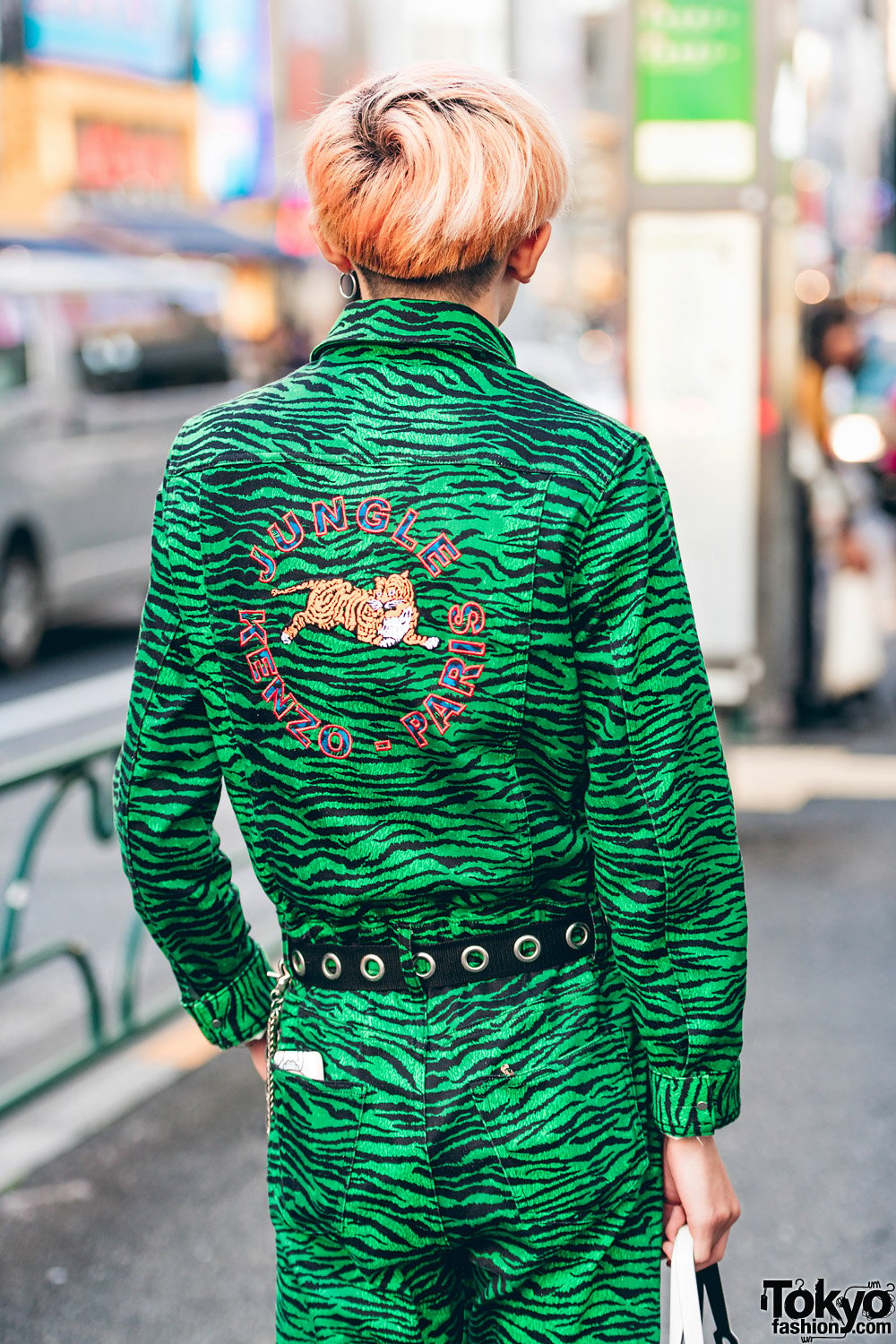 KENZO H&M GREEN ZEBRA MECHANIC JUMPSUIT L | REIGNBEAU