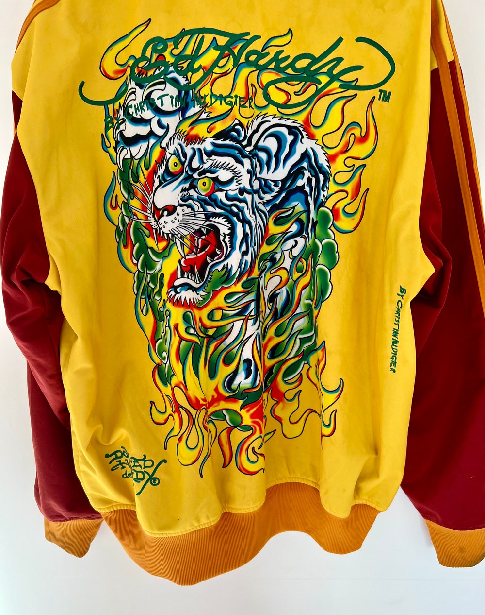 ED HARDY ZIP UP YELLOW XXL