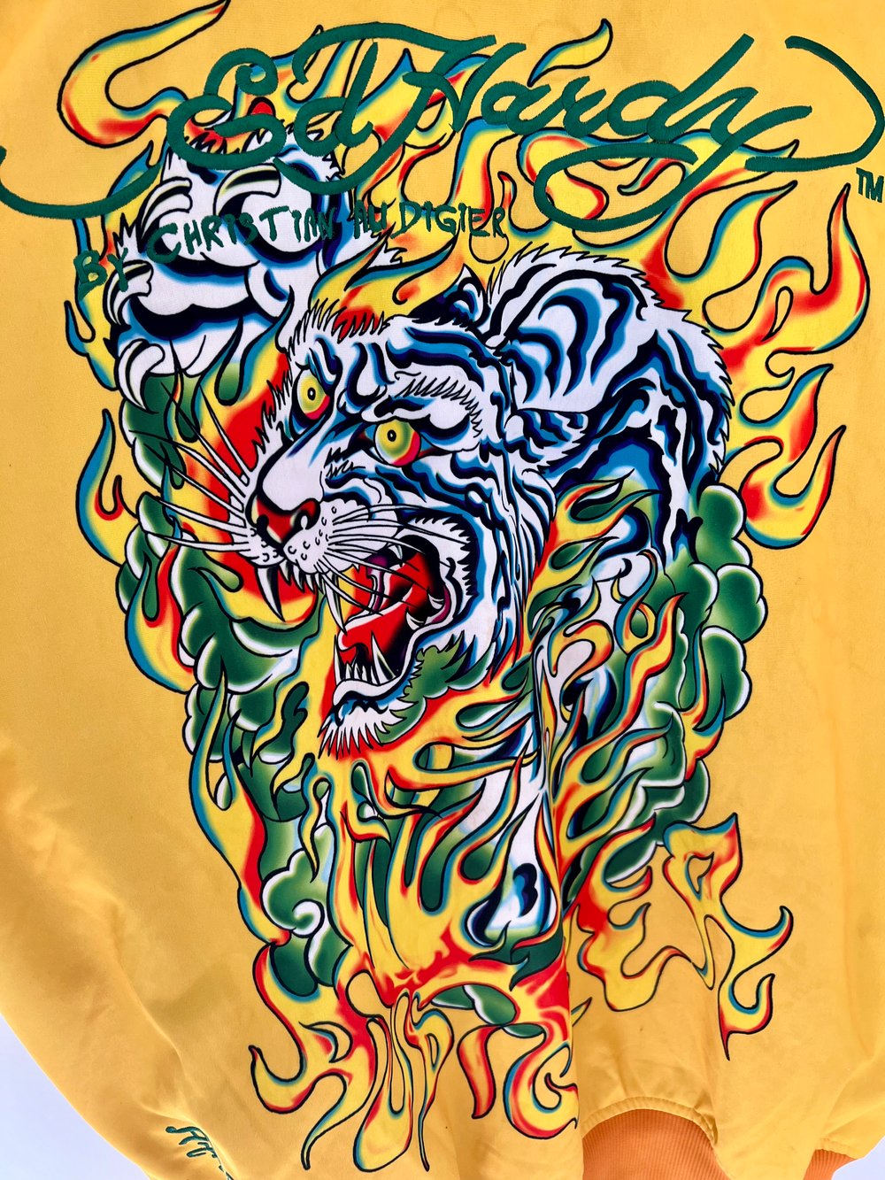 ED HARDY ZIP UP YELLOW XXL