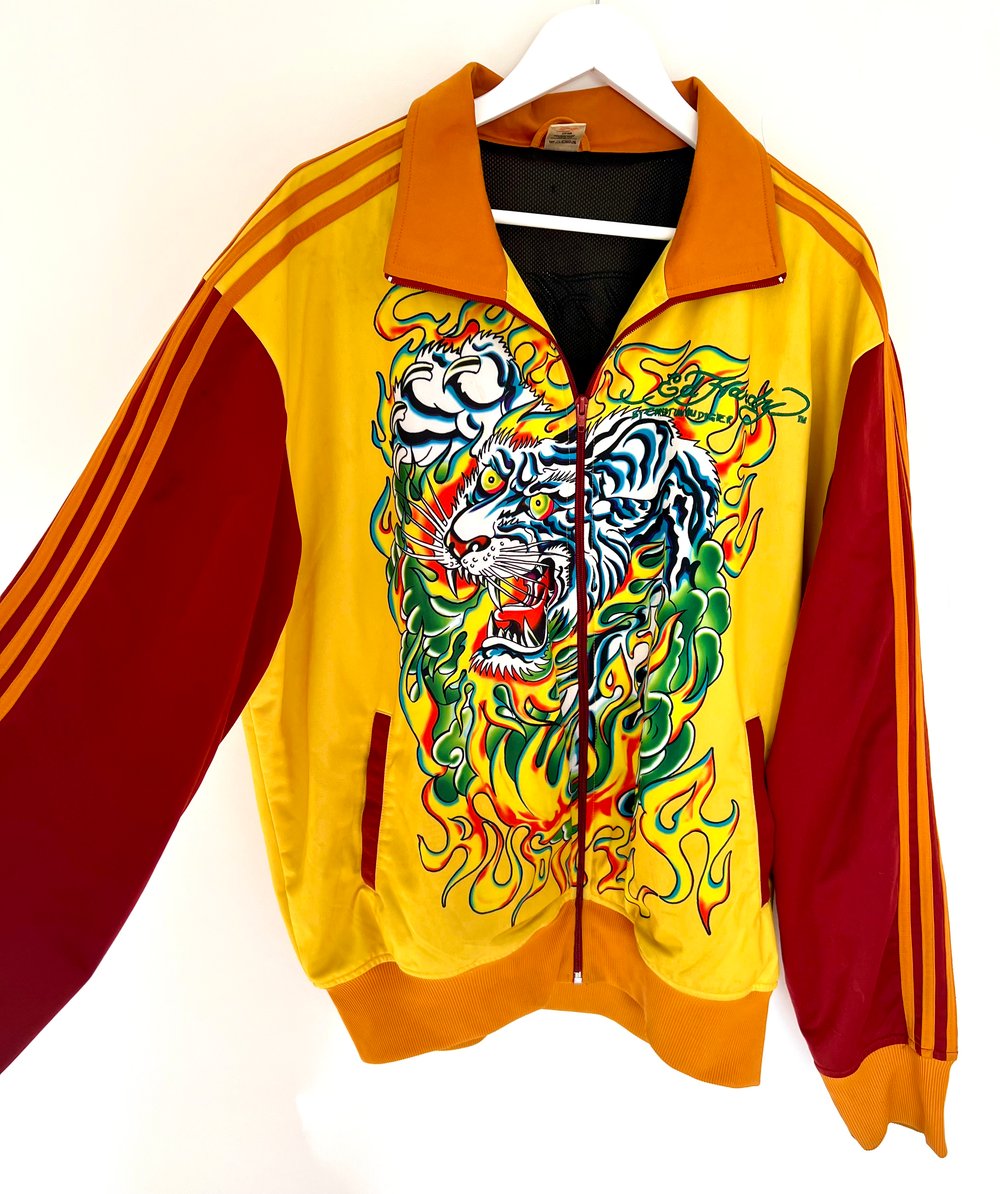 ED HARDY ZIP UP YELLOW XXL