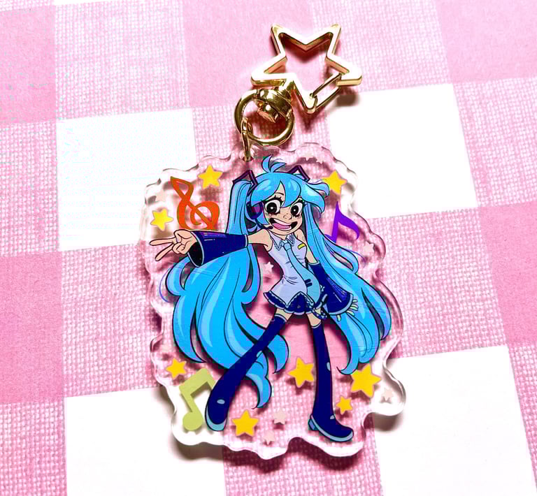 Pop Singer Acrylic Keychain