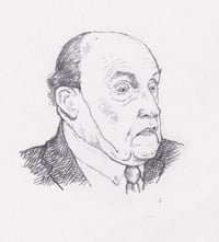 Rudy Giuliani drawn on the day he leaked