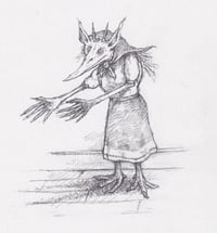 A Kikimora, creature from Slavic folklore. A female household spirit