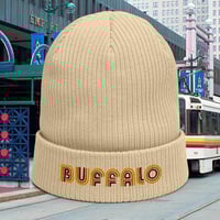 Image 1 of Buffalo Retro Metro Organic ribbed beanie